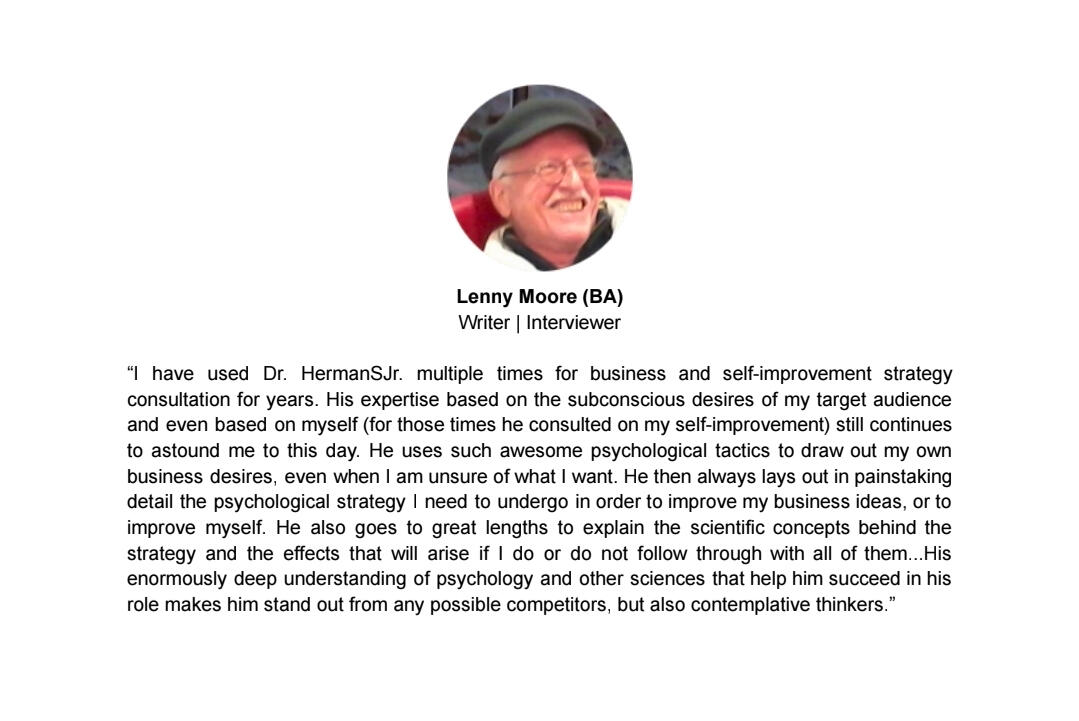 Testimonial For Dr. HermanSJr.: Lenny Moore
