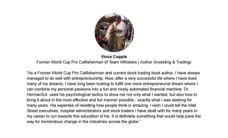 Testimonial For Dr. HermanSJr.: Vince Copple